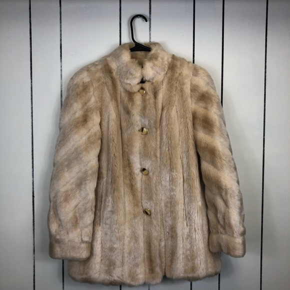 Vintage Sears Ultra Mink Jacket Sz M - Picture 4 of 12